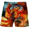 3D All Over Printing Fire Phoenix hoodie