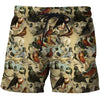 3D All Over Printed Pigeons Shirt and Shorts