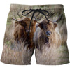 All Over Printed Highland Cattle Beautiful  And Shorts