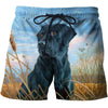 3D All Over Print Black Dog Shirts