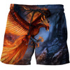 3D All Over Printing Fire Phoenix Shirts
