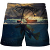 3D All Over Printing Creative Water Boats Fishing Shirt