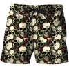 3D All Over Print Black Roses And Skulls Shirts