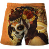 3D All Over Sugar Beautiful Skull Hoodie
