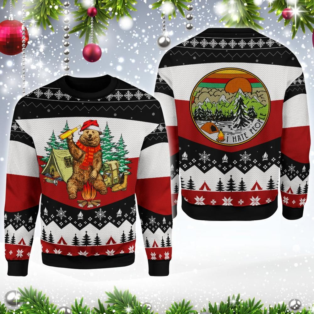 Awesome hoodie 3d all print Bear Beer Camp Fire for Men and Women, T-Shirt, Zip Hoodies, Sweatshirt NQ275