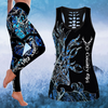 Awesome Hoodie 3D All Over Print BLUE COUNTRY GIRL ON BLACK Combo Tank + Legging NQLG002