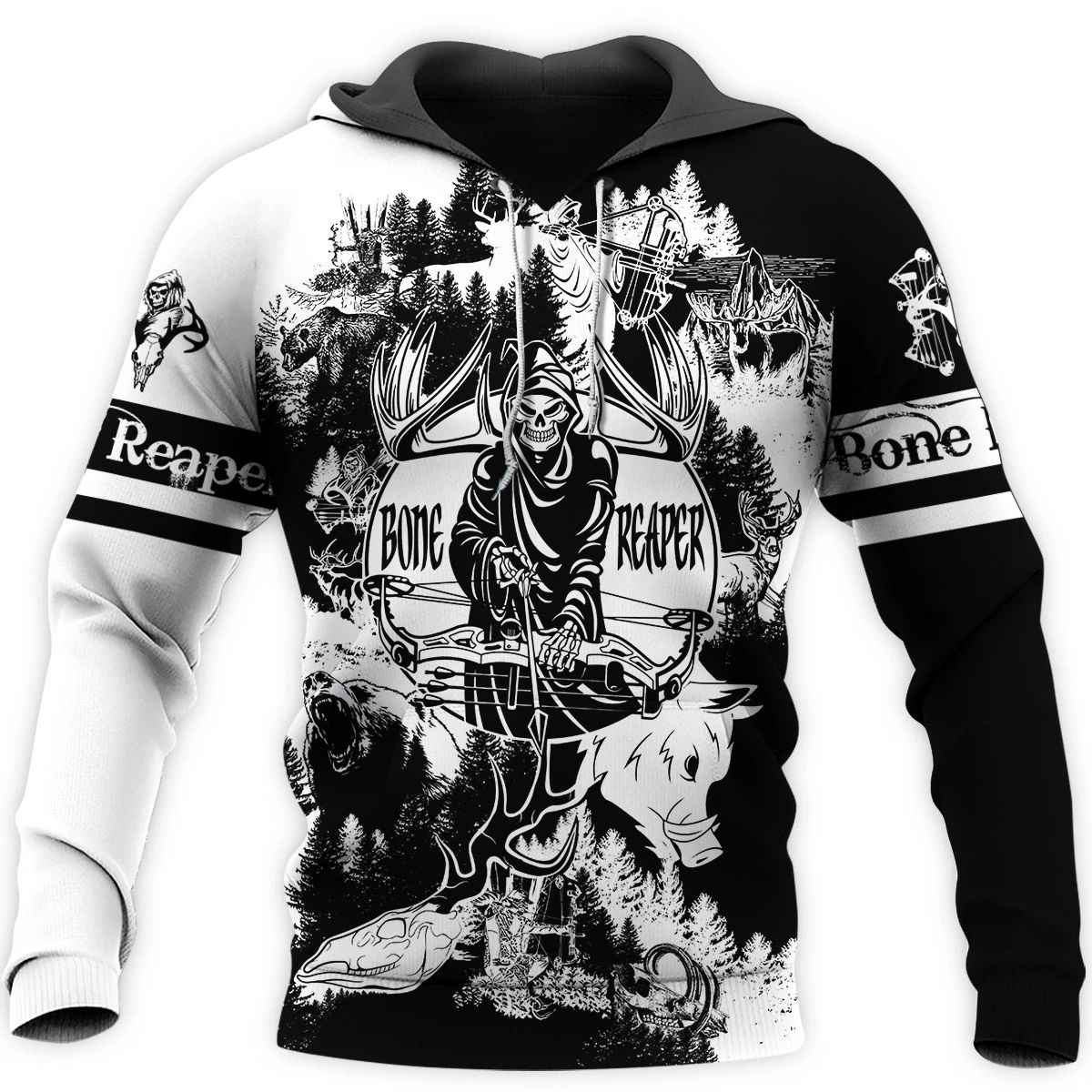 Awesome hoodie 3d all print Bone Reaper for Men and Women, T-Shirt, Zip Hoodies, Sweatshirt NQ403