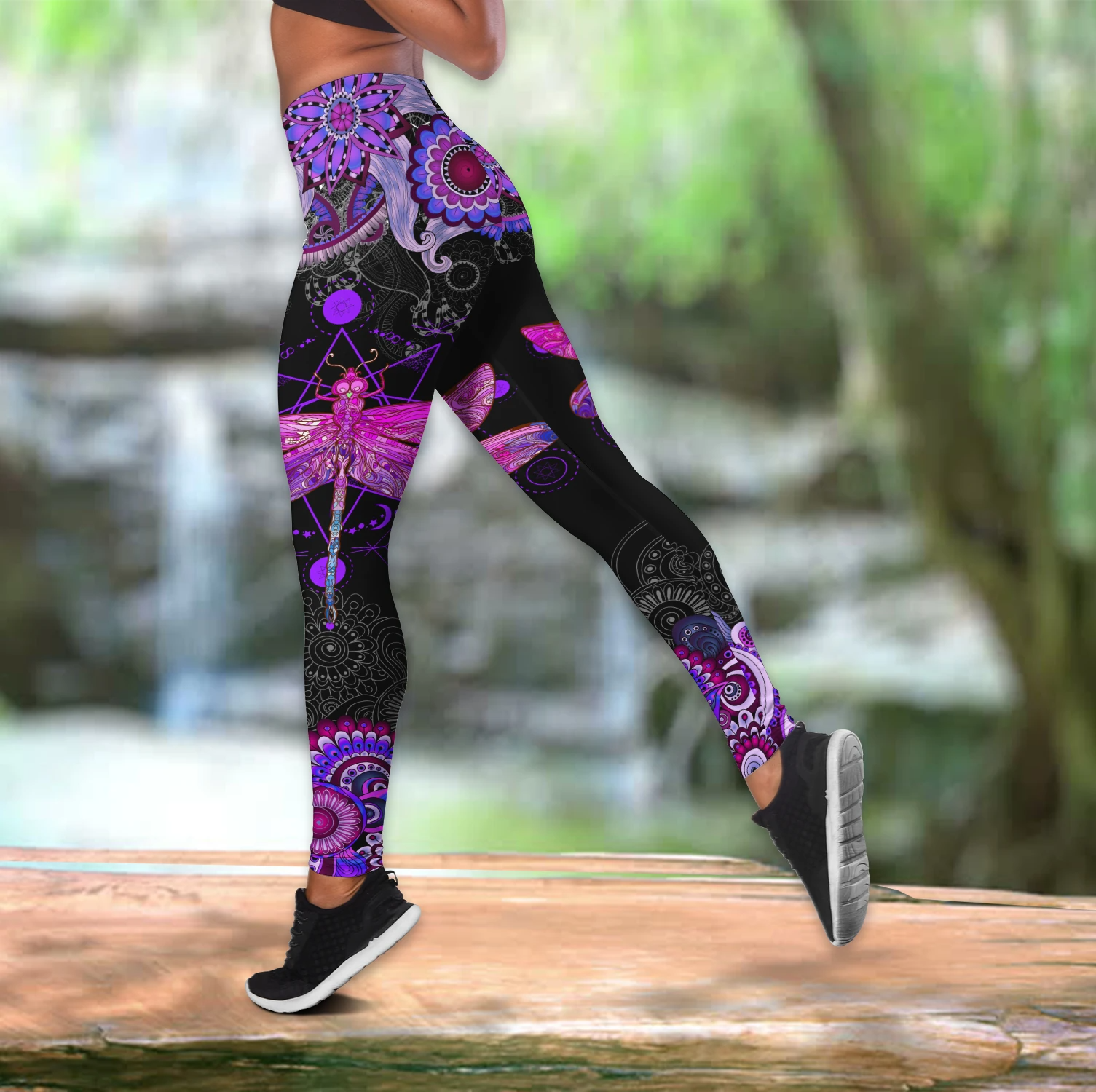 Awesome Hoodie 3D All Over Print Beautiful Dragonfly Combo Tank + Legging NQLG007