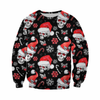 Awesome hoodie 3d all print Black Christmas Skull for Men and Women, T-Shirt, Zip Hoodies, Sweatshirt NQ322