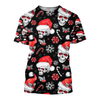 Awesome hoodie 3d all print Black Christmas Skull for Men and Women, T-Shirt, Zip Hoodies, Sweatshirt NQ322