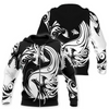 Awesome hoodie 3d all print Black&amp;White Dragon for Men and Women, T-Shirt, Zip Hoodies, Sweatshirt NQ259