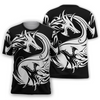 Awesome hoodie 3d all print Black&amp;White Dragon for Men and Women, T-Shirt, Zip Hoodies, Sweatshirt NQ259