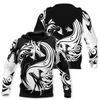 Awesome hoodie 3d all print Black&amp;White Dragon for Men and Women, T-Shirt, Zip Hoodies, Sweatshirt NQ259