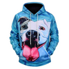 Awesome hoodie 3d all print Blue Bulldog Hoodies NQ0032