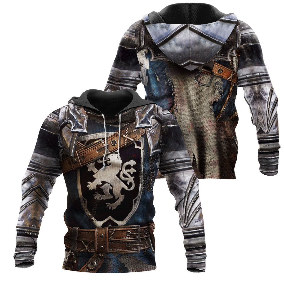 Awesome hoodie 3d all print Blue Knight Armor for Men and Women, T-Shirt, Zip Hoodies, Sweatshirt NQ348