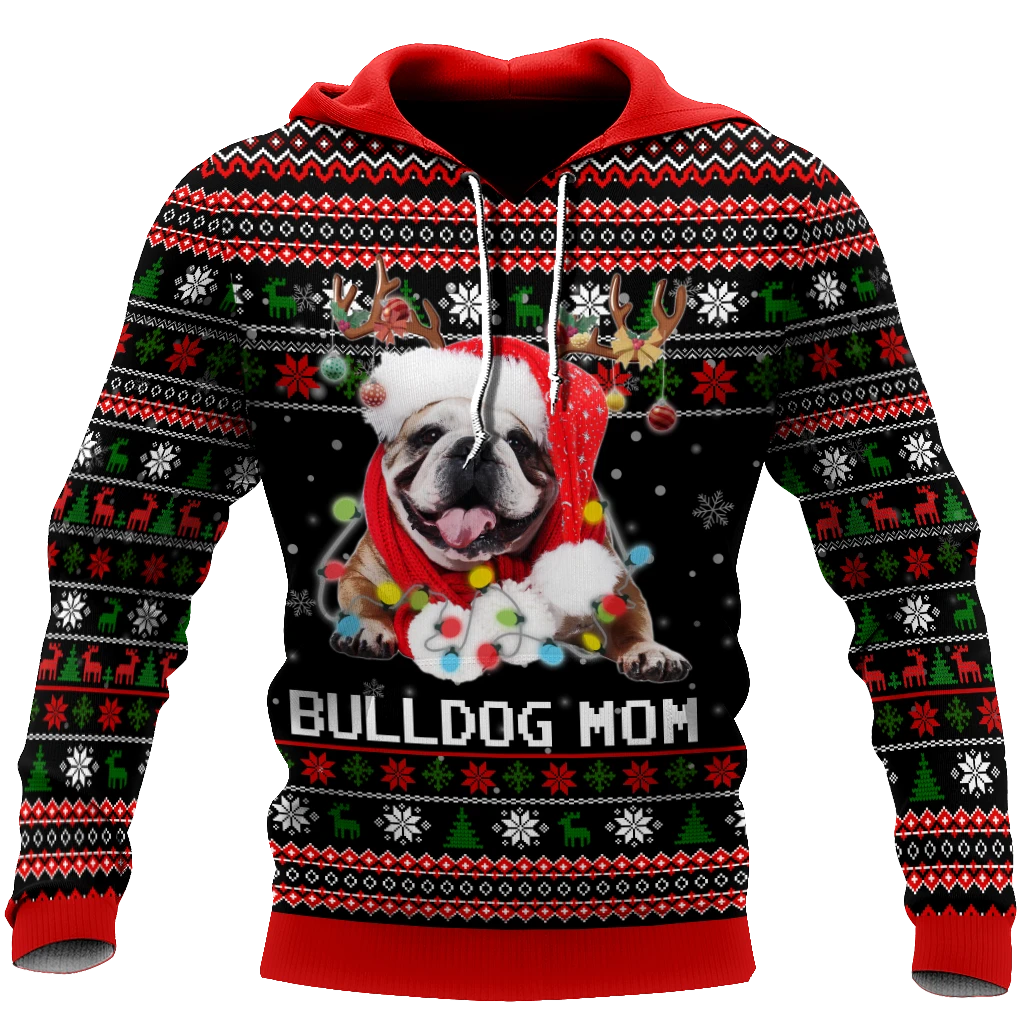 Awesome hoodie 3d all print Bulldog Mom hoodie for Men and Women, T-shirt, Zip Hoodies, Sweatshirt NQ237