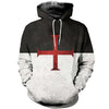 3D All Over Printed Knights Templar Flag Shirts and Shorts