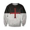3D All Over Printed Knights Templar Flag Shirts and Shorts