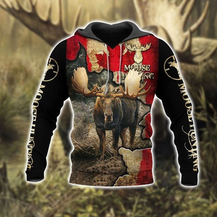 Awesome hoodie 3d all print Cool Moose Hunting for Men and Women, T-Shirt, Zip Hoodies, Sweatshirt NQ307