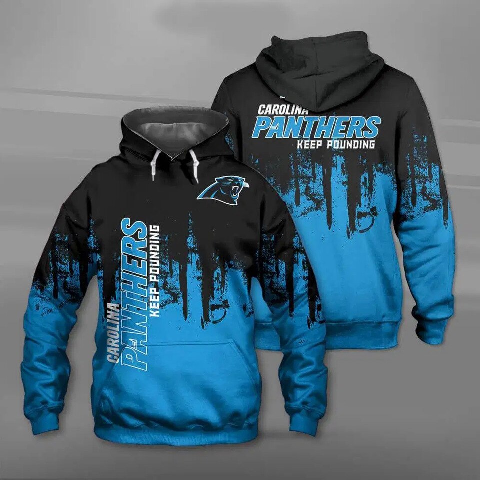 Awesome hoodie 3D All Over Print  Carolina Panthers Rugby for Men and Women Hoodie, Funy Panda.