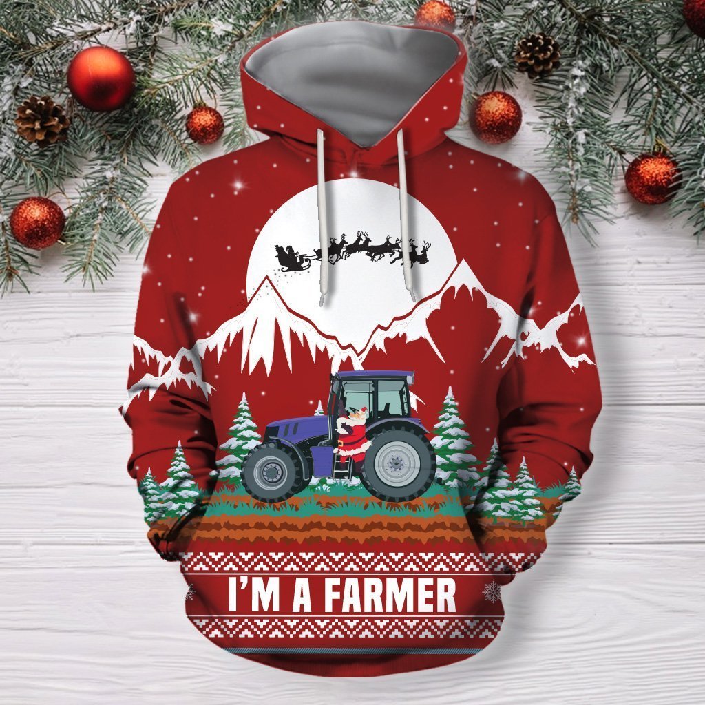 Awesome Hoodie Christmas Farmer for Men and Women HBC330