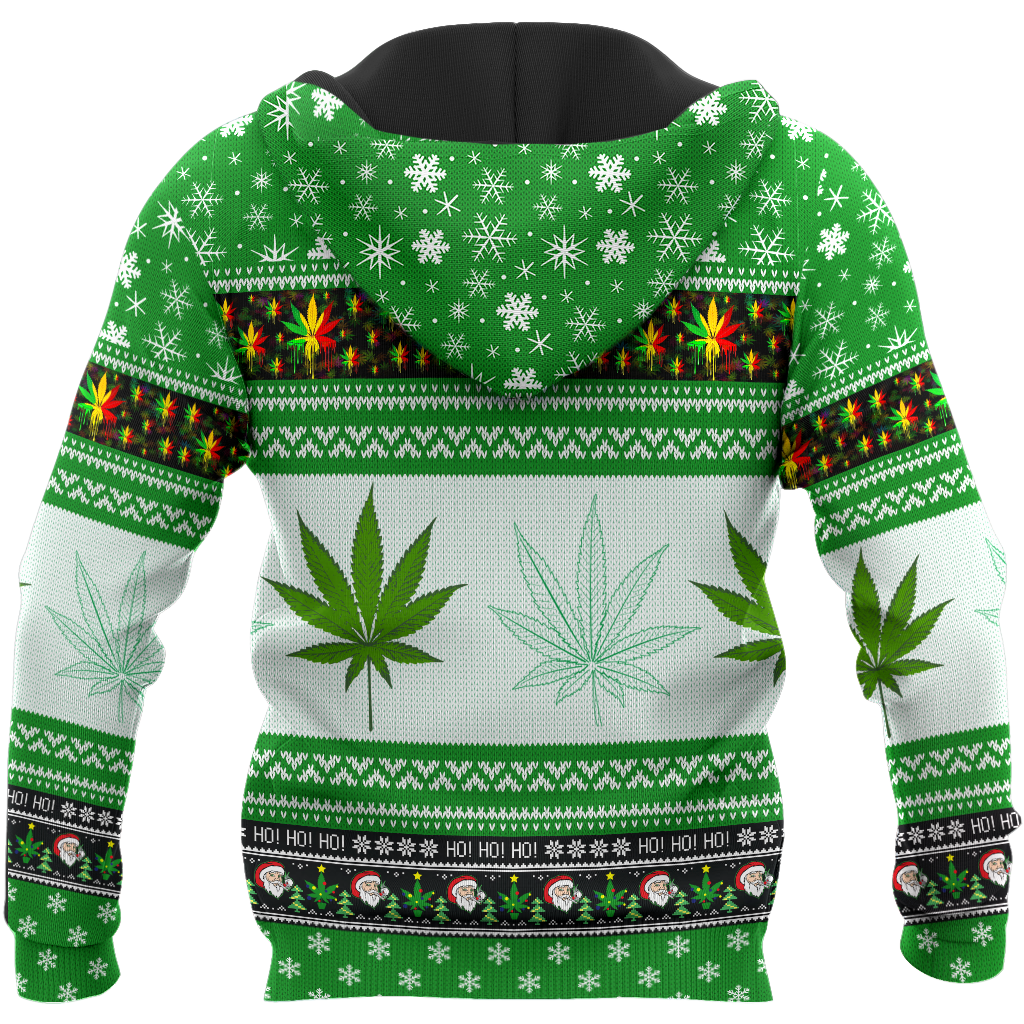 Awesome Hoodie Christmas Santa Marijuana for Men and Women HBC304