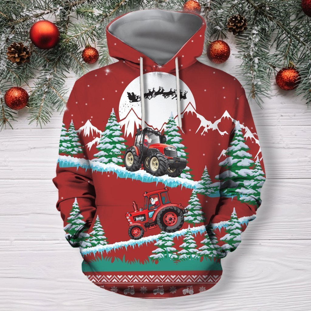 Awesome Hoodie Christmas Tractor for Men and Women HBC328
