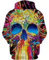 Awesome hoodie 3d all print Color Skull for Men and Women, T-Shirt, Zip Hoodies, Sweatshirt NQ295