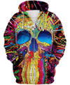 Awesome hoodie 3d all print Color Skull for Men and Women, T-Shirt, Zip Hoodies, Sweatshirt NQ295