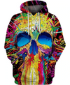 Awesome hoodie 3d all print Color Skull for Men and Women, T-Shirt, Zip Hoodies, Sweatshirt NQ295