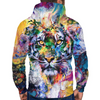 Awesome hoodie 3d all print Colorful Tiger hoodie for Men and Women, T-Shirt, Zip Hoodies, Sweatshirt NQ223