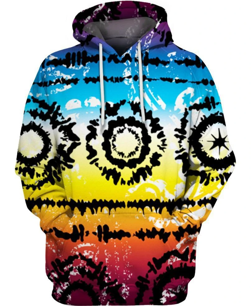 Awesome hoodie 3d all print Hippie Contour Motifs for Men and Women, T-Shirt, Zip Hoodies, Sweatshirt NQ361