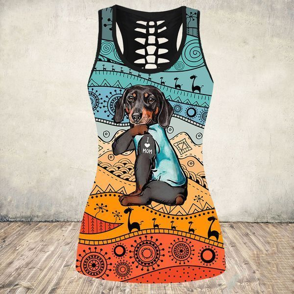 Awesome Hoodie 3D All Over DACHSHUND Combo Tank + Legging NQLG21
