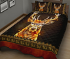 Awesome Hoodied 3D All Print Deer Art Deco Light Quilts bed set - NQBD008