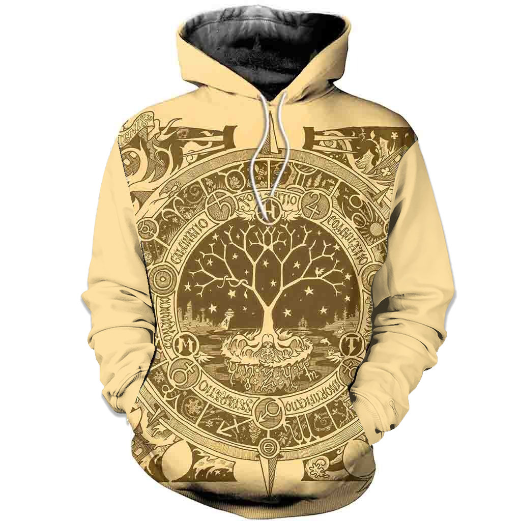 Awesome Hoodie 3D All Over Print Alchemical Transmustation Mandala for Men and Women Hoodie, T-Shirt, Zip Hoodies, Sweatshirt ND218D
