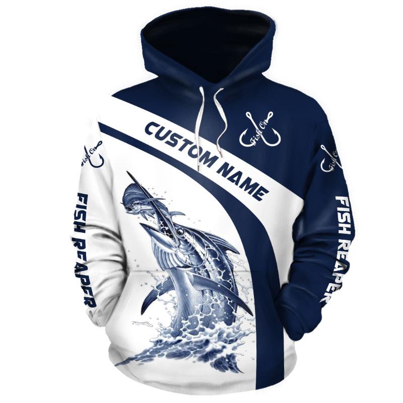 Awesome hoodie 3D ALL Print Marlin Fishing -Men and Women Zip Hoodies- ND001