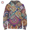 Awesome hoodie 3d all print Dragonfly And Mandala Hoodie, Zip Hoodie NQ127