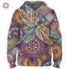 Awesome hoodie 3d all print Dragonfly And Mandala Hoodie, Zip Hoodie NQ127
