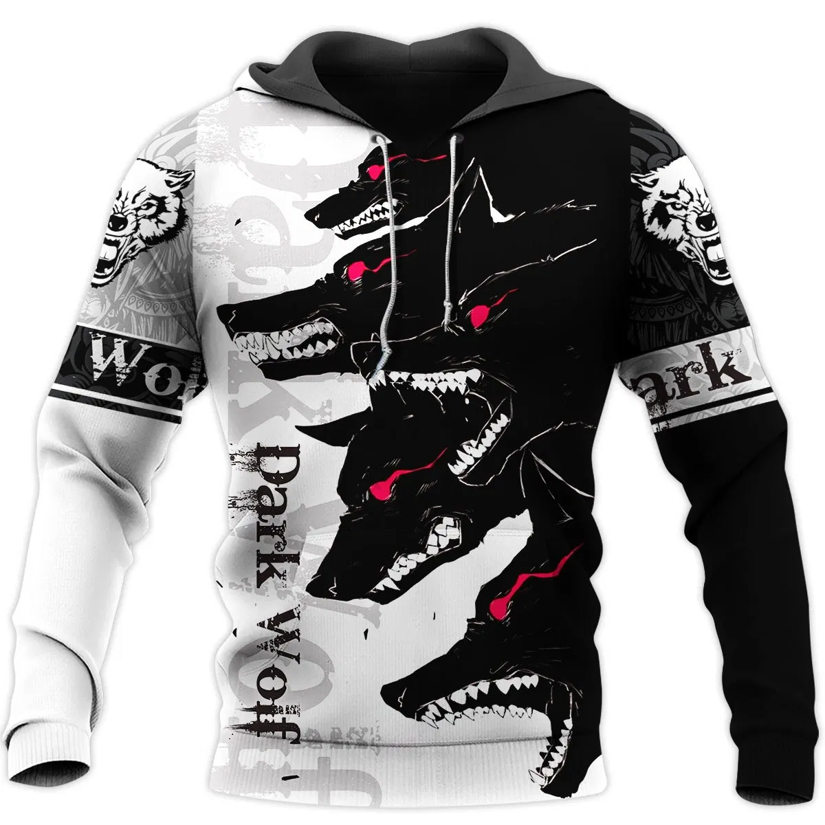 Awesome hoodie 3d all print Dark Wolf - Tiger for Men and Women, T-Shirt, Zip Hoodies, Sweatshirt NQ0075