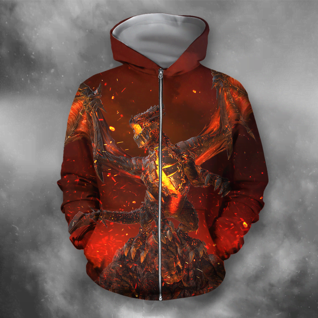3D All Over Print Deathwing On Fire