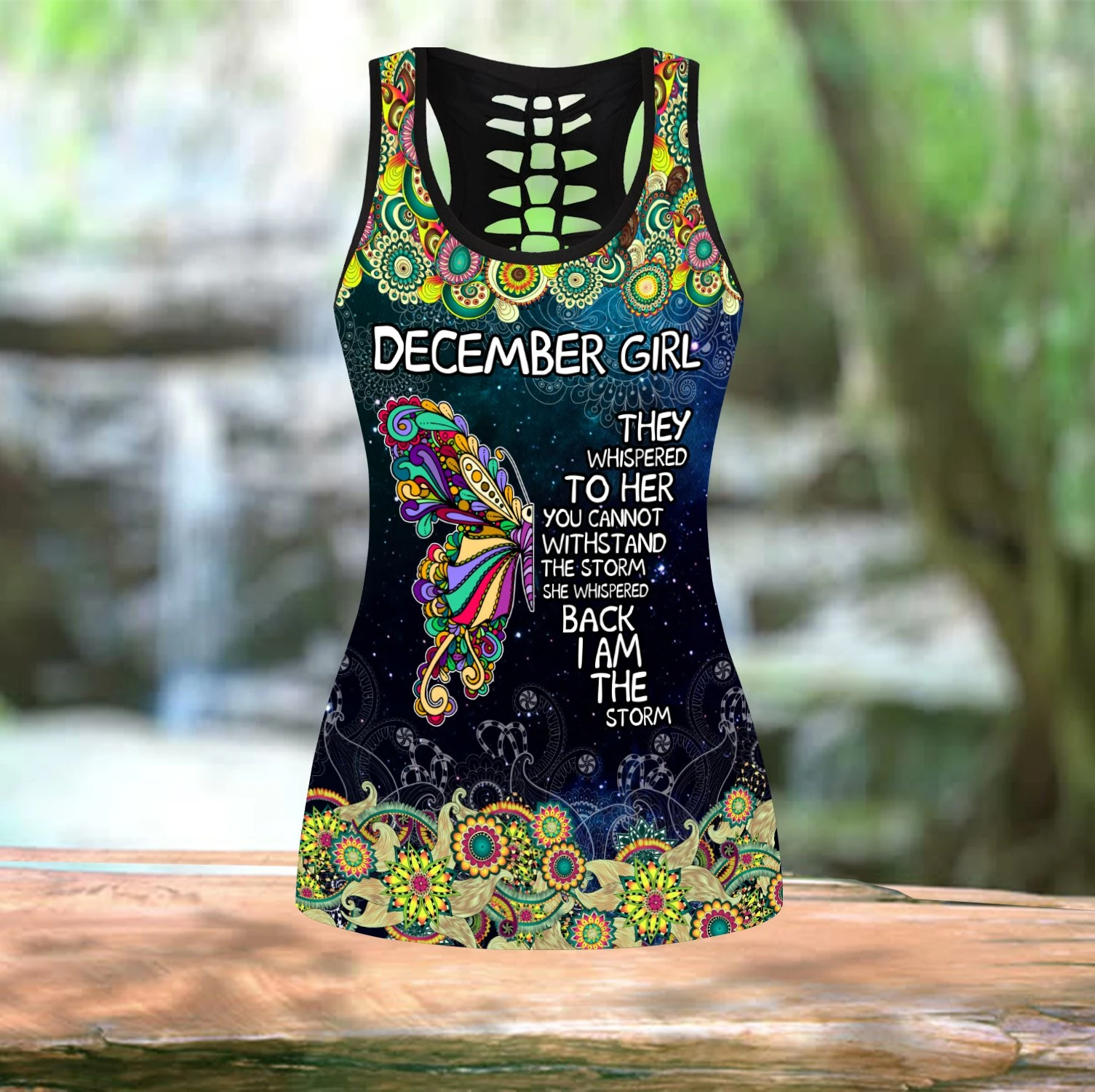 Awesome Hoodie 3D All Over Print December Girl Combo Tank + Legging NQLG20