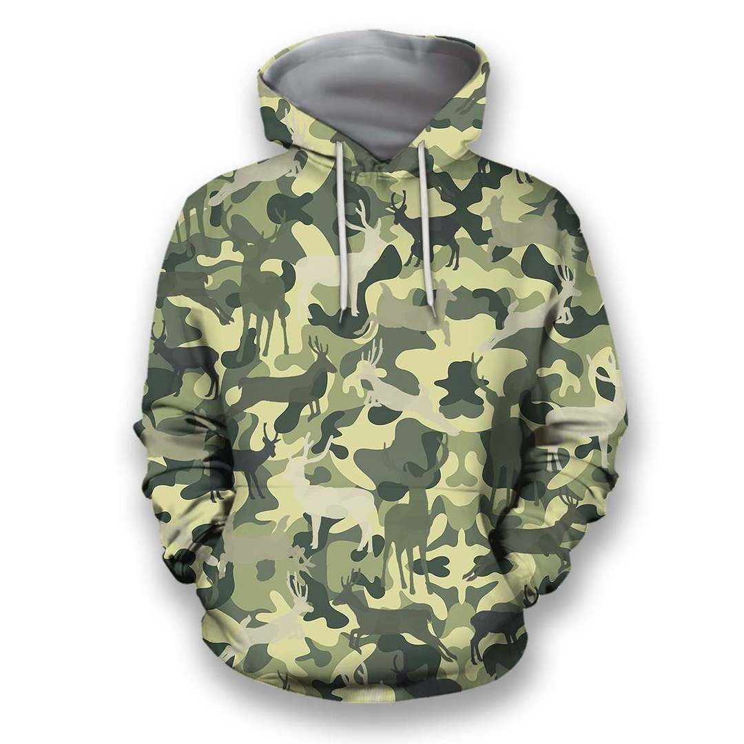 All Over Printed Deer Camo Shirts