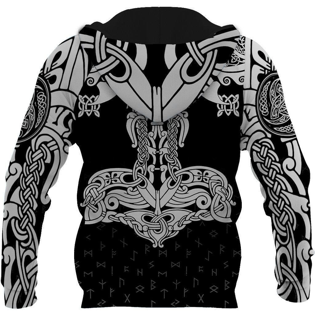 Awesome hoodie 3d all print Double Dragon - Viking for Men and Women, T-Shirt, Zip Hoodies, Sweatshirt NQ317