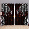 Awesome hoodied Dragon Lava Art Printed 3D Grommet Window Curtains NQC0024