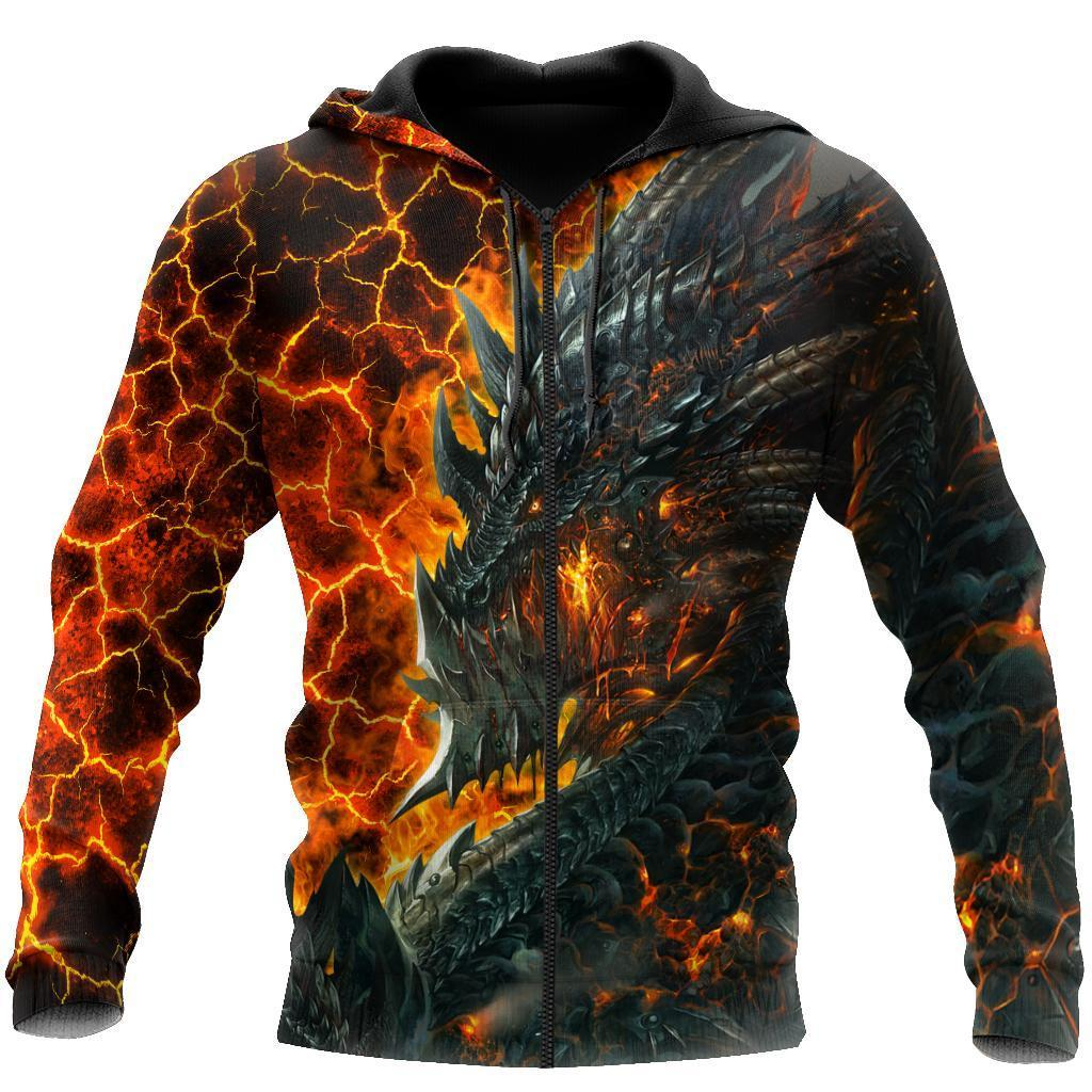 Awesome hoodie 3d all print Dragon Lava for Men and Women, T-Shirt, Zip Hoodies, Sweatshirt NQ0063