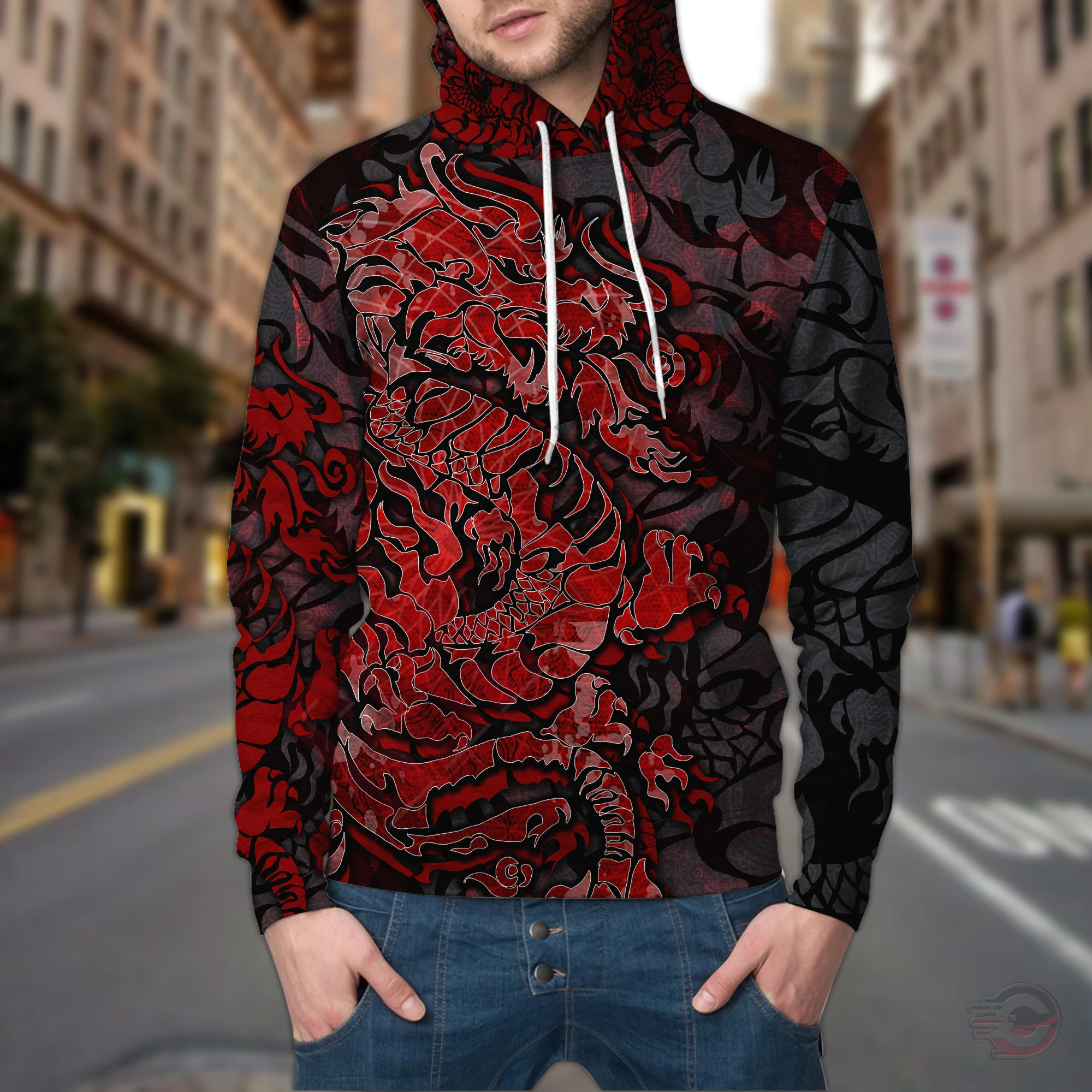 Awesome hoodie 3d all print Dragon Tattoo Hoodie for Men and Women NQ0094