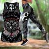 Awesome Hoodie 3D All Over Print Dragon Tiger Yin And Yang Gothic Combo Tank + Legging NQLG004