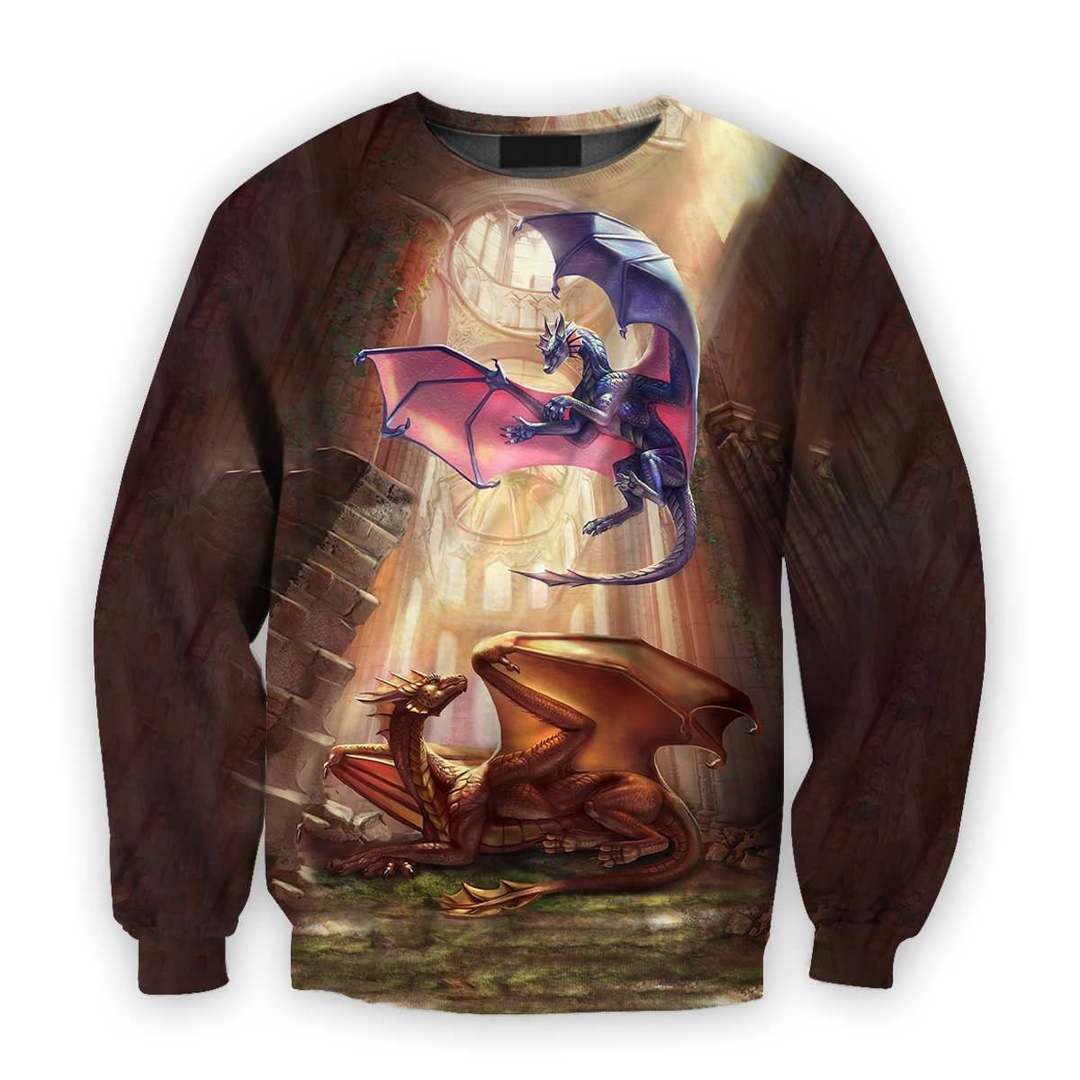 All Over Printed Dragon Shirts