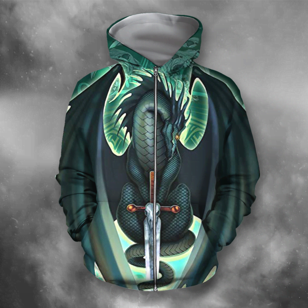 3D All Over Print Dragon Art 4