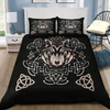 Awesome Hoodied 3D all over print Viking Bedding Set, Fenrir Wolf Bedding Sets NQBS0020